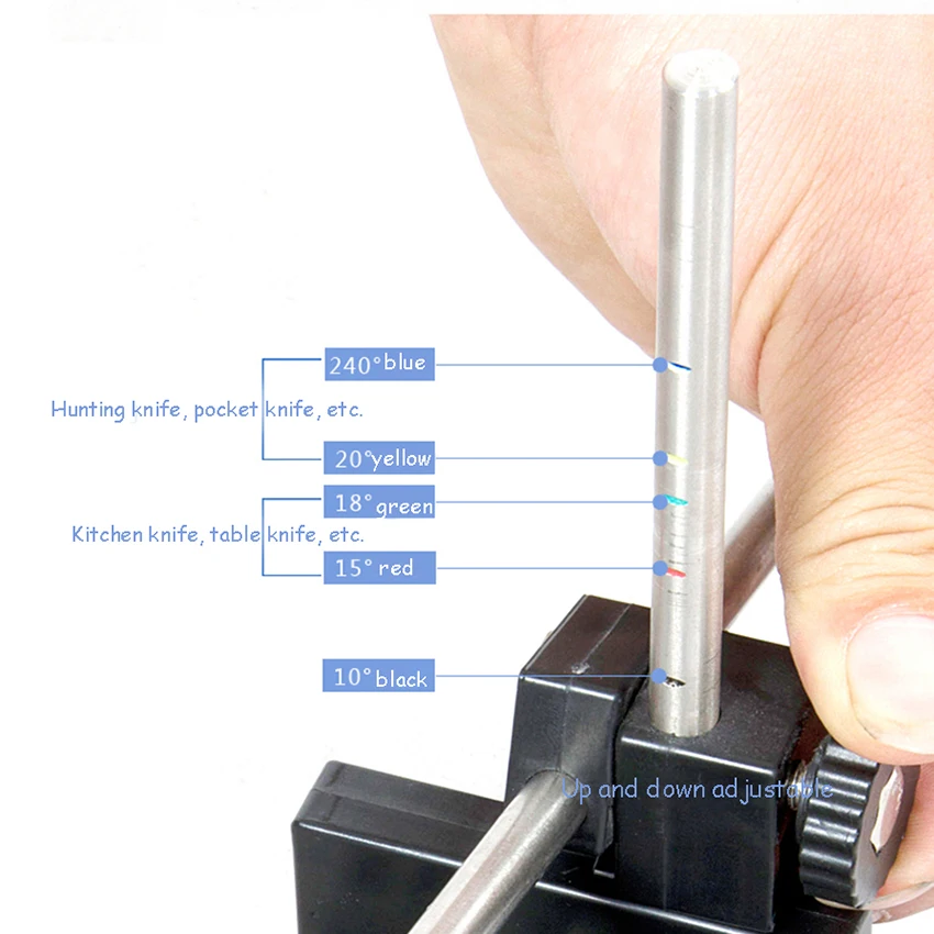 Кухонный нож точилка с фиксированным углом набор универсальные заточки инструменты всасывание грибообразное основание для шлифовки ножей машина с 4 жерстями
