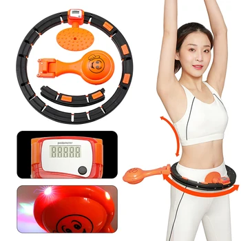 

Intelligent Counting Fitness Sport Hoop Not Fall Adjustable Sport Hoops Adult Gymnastic Hoop Thin Waist Gym Fitness Circle Sport