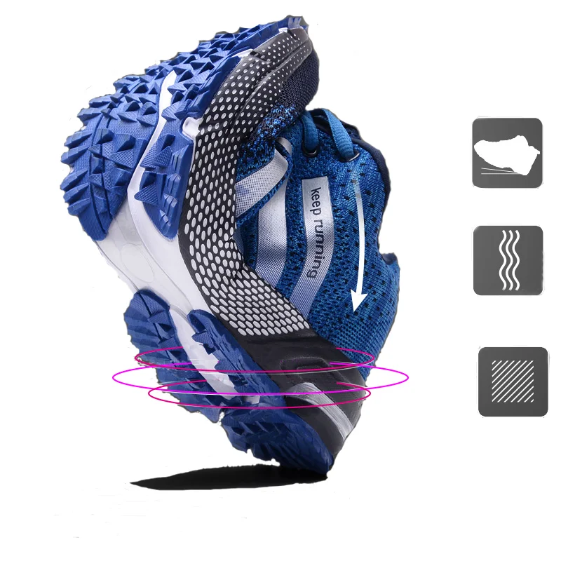 Мужские кроссовки Большой размер 48 Светильник Обувь для бега Дышащая