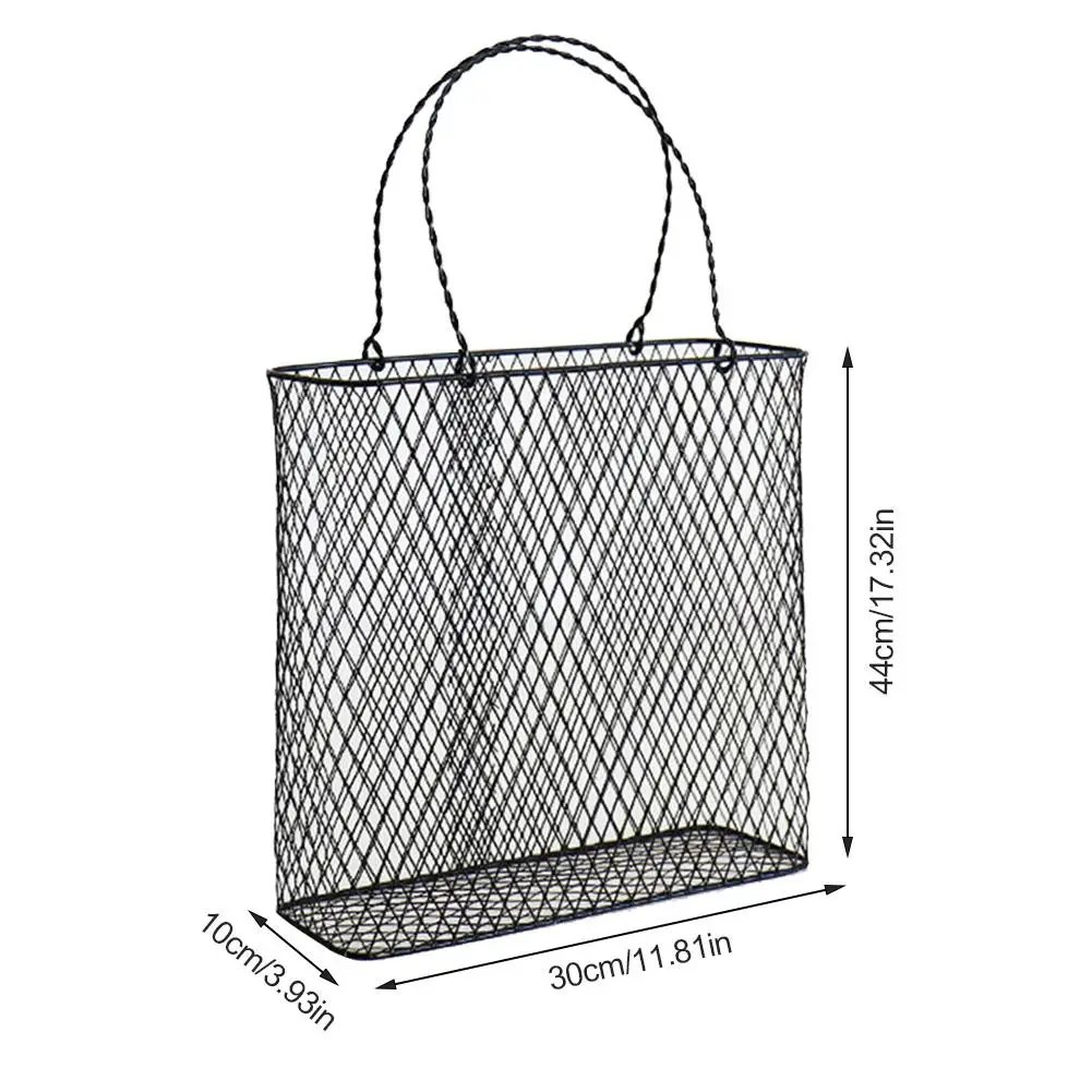 Новая мода бельевая корзина дома украшены настенный подвесной для хранения решетки противень железный стол держатель для журналы-газеты