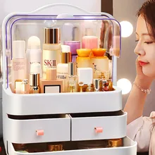 JOYBOS Make-Up Veranstalter Kosmetik Schönheit Lagerung Box für Mädchen Wasserdichte Staubdicht Große Kapazität Make-Up Lagerung Box