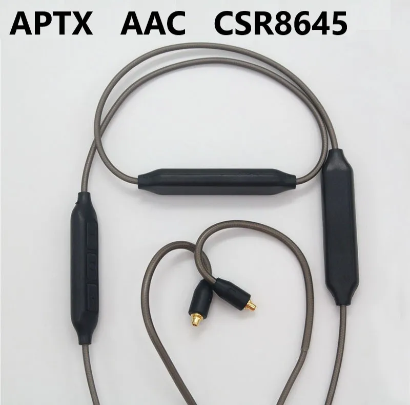 Беспроводной кабель для гарнитуры APTX с двойной батареей CSR8645 чип AAC Bluetooth