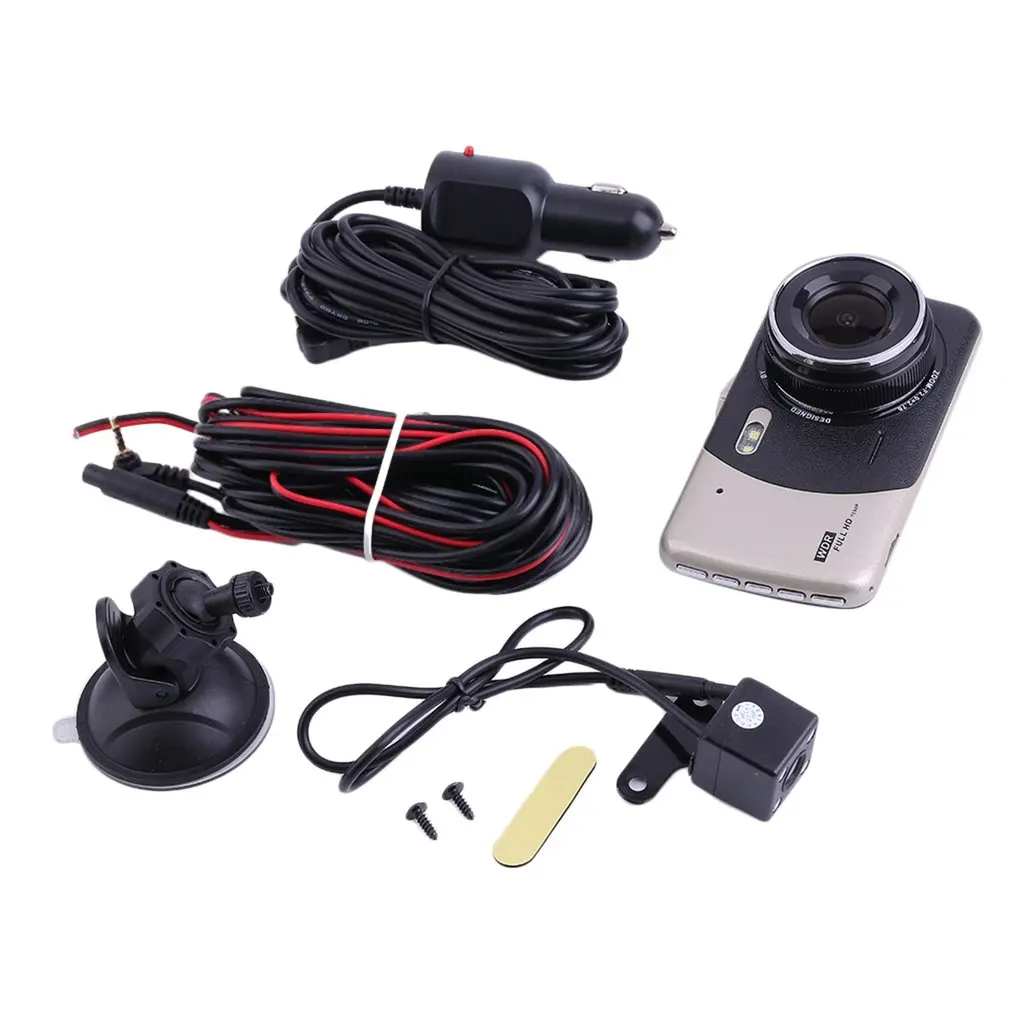 

4 Inch HD 1080P Dual Lens Camera Car DVR Auto Video Recorder G-Sensor Night Vision 170 Degree Dash Cam S9000 Full Program