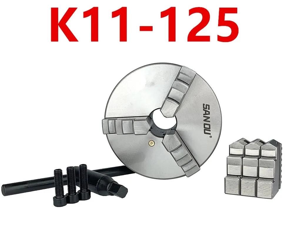 

SAN OU K11- 80/K11- 100/K11- 125 3-х кулачковый токарный патрон 80 мм/100 мм/125 мм/a ключ, 3 винта/положительный коготь и Обратный Коготь