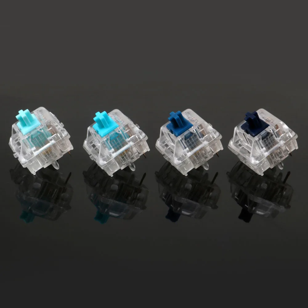 4 шт. 62g 65g 67g 78g Zealio переключатели тактильный бесшумный переключатель 5pin пункт оси