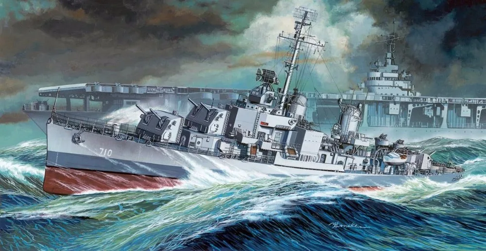 Дракон 1029 1/350 США Gearing эсминец DD-710 1945-масштабный модельный комплект
