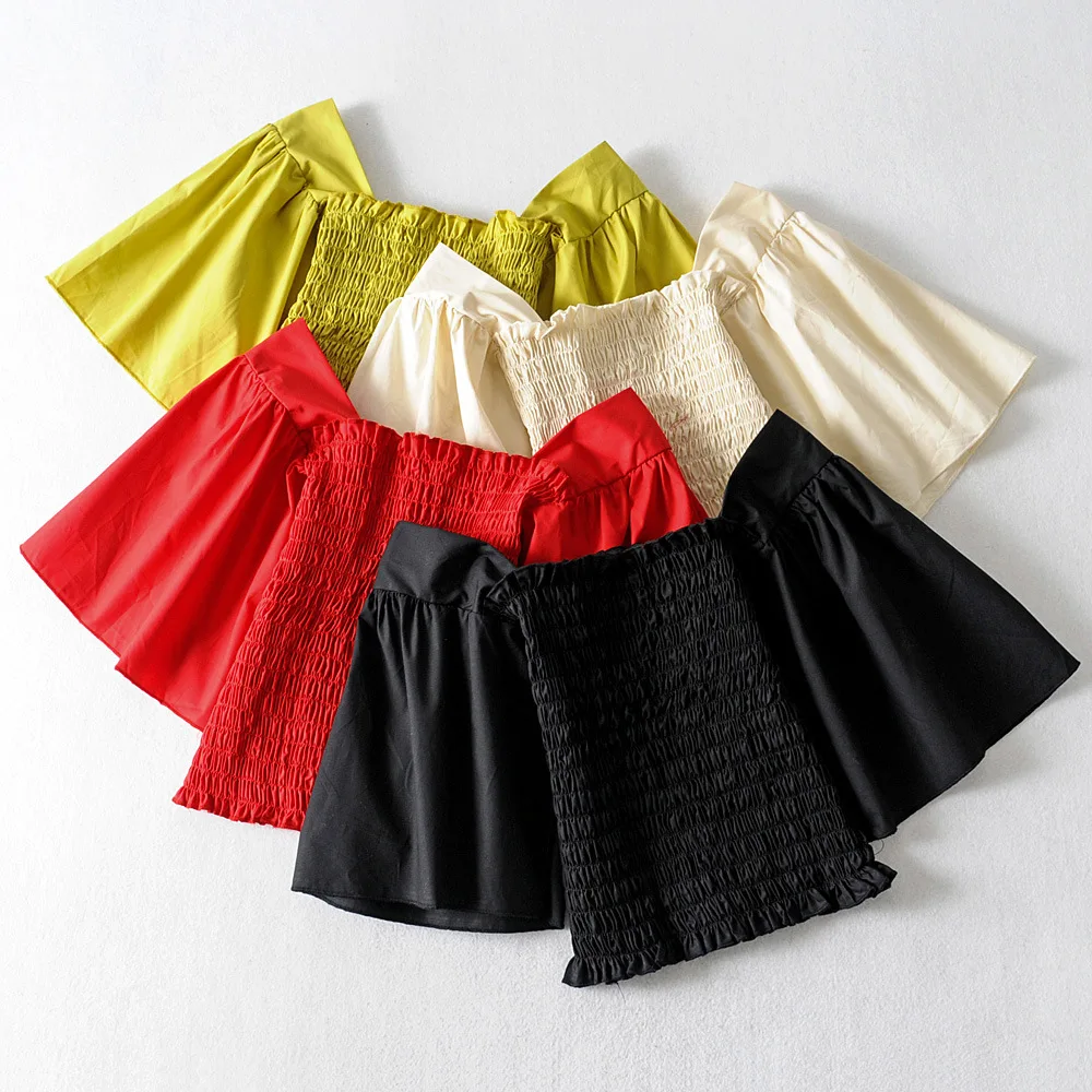 

2019 Bat sleeve pull elastic top vadiming sheining zaraing women blouse kimono