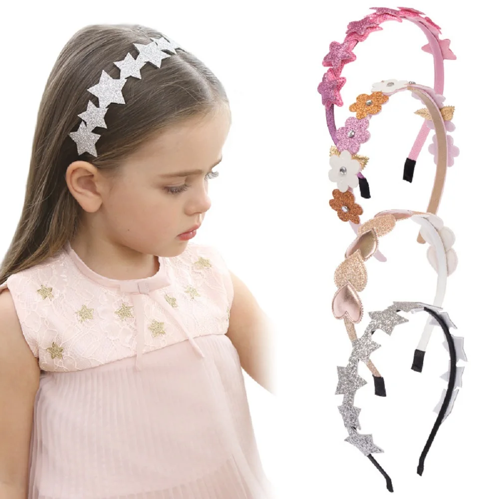 Fashion Kids Hair Band Shiny Sequin Love Cherry Heart Headband 1Pcs BB Party Hair Accessories Girl Hairband,hair accessories,hair headband accessories,baby headband set