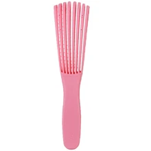 Розовая щетка для волос, массажная Расческа для кожи головы, Женская расческа для волос, расческа для ухода за здоровьем, уменьшает усталость