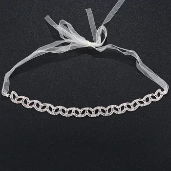 

Luxury Wedding Headdress Hair Jewelry Pearl Crystal Bride Tiaras Accessories Silver Headbands TS18