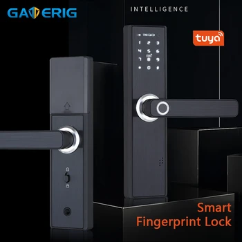 GATERIG Smart Lock Door Security Intelligent Fingerprint Lock With WiFi APP Password Biometric Door Lock Electronic Hotels gaterig intelligent lock door smart with fingerprint unlock digtal password lock apartment security door lock