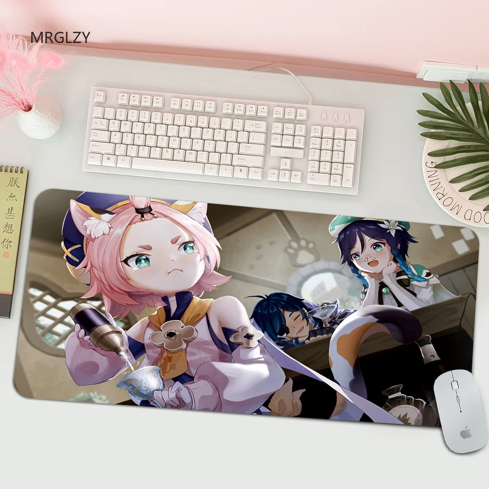 

MRGLZY Best-selling Genshin Impact Mouse Pad Natural Rubber Office Mouse Pad Gaming Mouse Pad Mouse Pad Anime Anime Rug