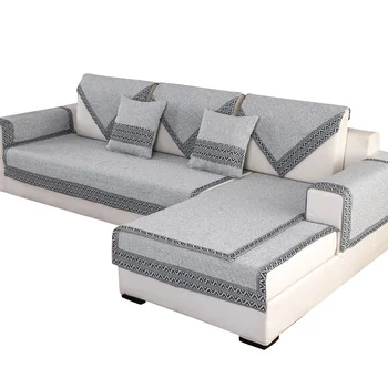 

Sofa Cover Non-slip Arm Sofa Cushion Sofa Towel Pure Color Washable Removable Armrests Couch Covers for Living Room