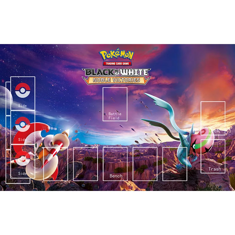 

Playmat Pokemon Trading Card Game Noble Victories PTCG Accessories Mat Pad Foam Rubber Board Games Toys
