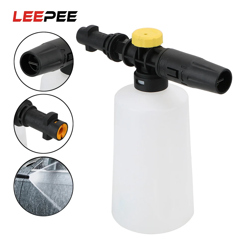 Buen trato LEEPEE-generador de espuma de jabón para nieve, pulverizador de lanza ajustable de alta presión, boquilla para Karcher K2 K3 K4 K5 K6 K7, 750ML llKDWKpl6