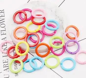 

Circular transparent Folorful Acrylic Chain Links DIY earrings&necklace Charm Accessories for Jewelry Making
