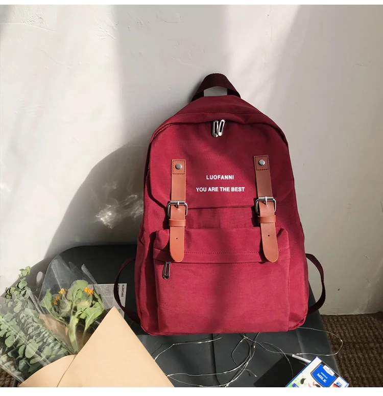 Waterproof Nylon Backpack Women 2020 Shoulder Bag Anti-theft Travel Bagpack Large Backbag School Backpack Teenage Backpack W703