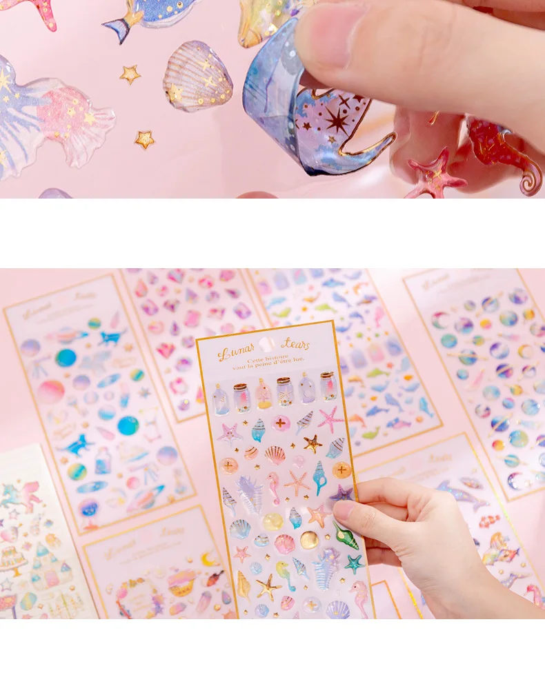 30 комплектов Kawaii Shinny Planet алмаз в форме сердца стикер s для Iphone украшения телефон наклейка для samsung Note9 наклейки самостоятельное украшение