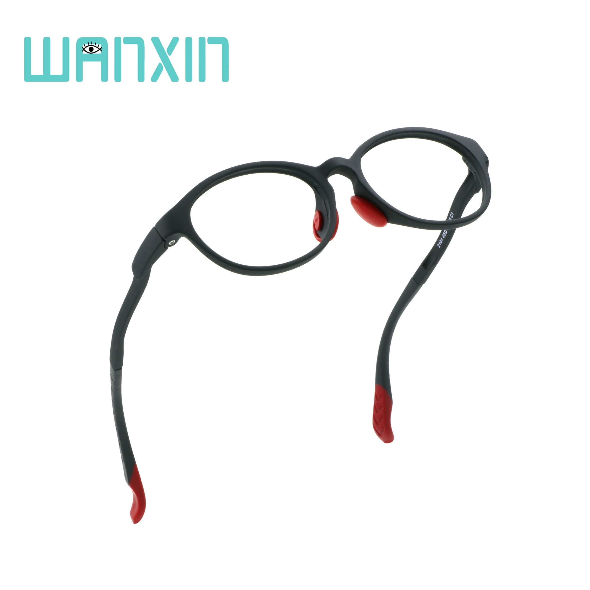 black Wanxin Cut UV400 прозрачные линзы, анти напряжение глаз/против царапин/анти Smudgy, детские очки - Цвет оправы: black