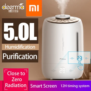

Xiaomi Deerma Household Air Humidifier Air Purifying Mist Maker Timing With Intelligent Touch Screen Adjustable Fog Quantity 5L