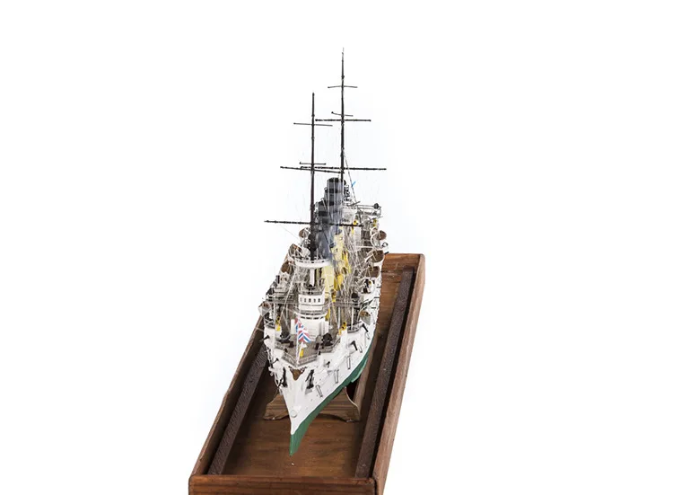 1:200 Tsarist Varyag Protective Cruiser DIY 3D Paper Card Model Building Sets Construction Toys Educational Toys Military Model