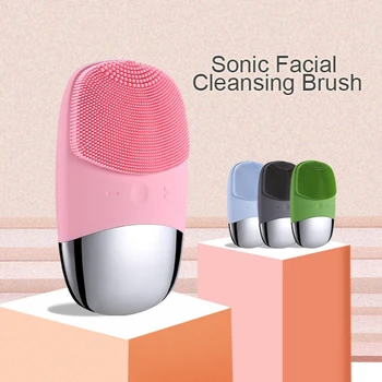 

Electric Facial Cleansing Instrument Silicone Cleansing System Therapeutical Instrument Mini Waterproof Ultrasonic Pore Cleaner