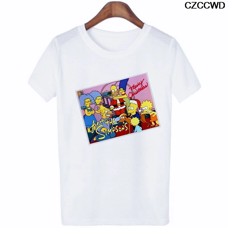 5901 Женская одежда ropa mujer Harajuku Модная белая футболка с надписью «Future Feminist Simpson» уличная футболка для отдыха - Цвет: 5901