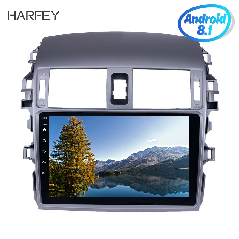 

Harfey Auto Audio GPS Navi Head Unit for 2007 2008 2009 2010 Toyota OLD Corolla Android 8.1/9.0 9" 2 Din Car Radio with 3G WIFI