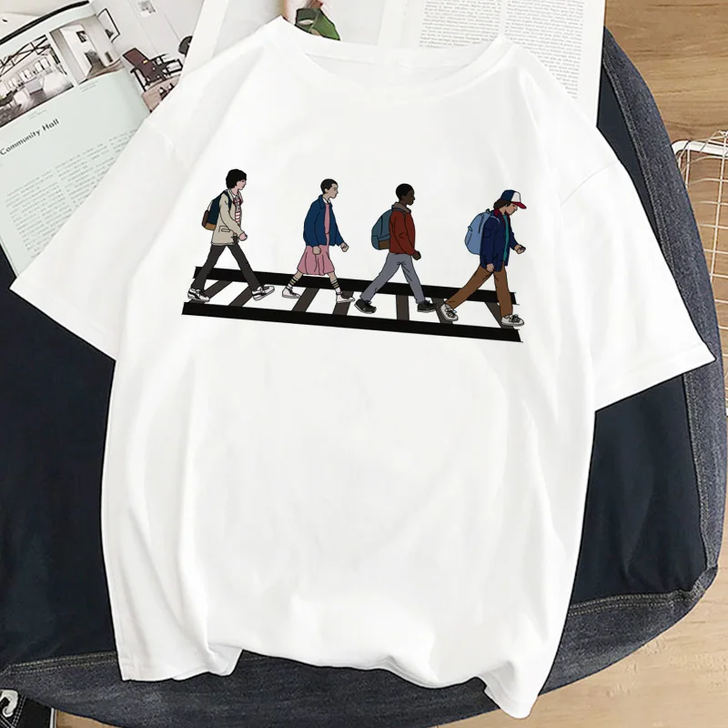 STRANRER THINGS Printing новая футболка Женская Повседневная Harajuku топы Летняя женская футболка с коротким рукавом женская футболка одежда