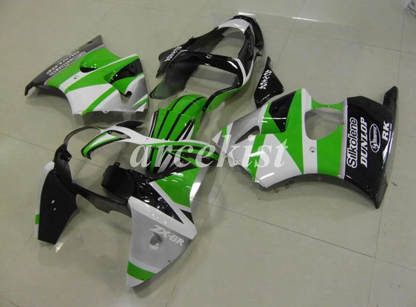 ABS литья под давлением полный обтекатель комплект подходит для kawasaki Ninja ZX6R 2000 2001 2002 00 01 02 636 ZX-6R Кузов Набор на заказ крутой