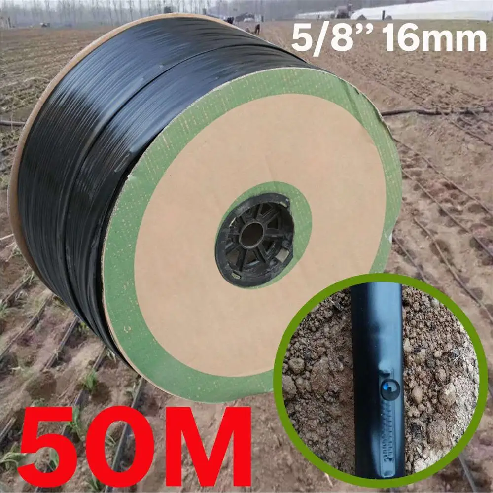 KSL01-133-50M KESLA 100 м 16 мм 0,2 мм толщина капельного орошения лента 5/8 ''8 мил с 20 см излучатель капельница расстояние шланг теплица сад цветок - Цвет: KSL01-133-50M