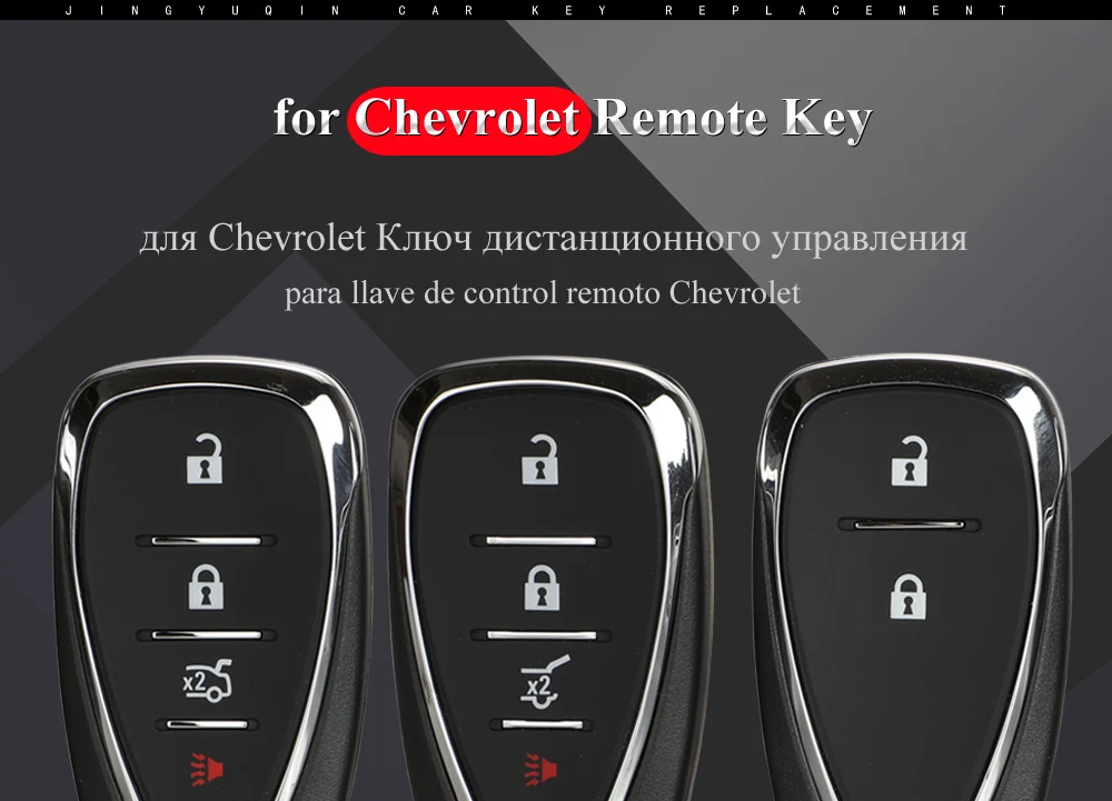 Keyforkess 4/3 1 pulsante smart chiave a distanza Fob per Chevrolet Camaro Equinozio Cruze Malibu Spark 433MHz ID46 HYQ4EA - H552a9bcaff3a4557b256eb22bfc7435dB