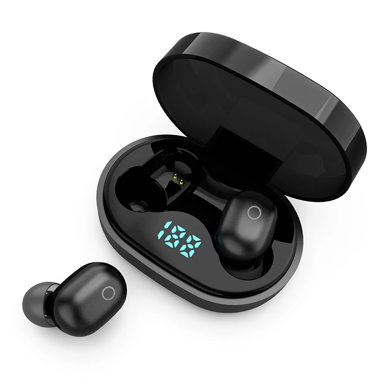 Мини TWS беспроводные наушники, настоящие стерео Bluetooth наушники, сенсорное управление, дисплей питания с микрофоном