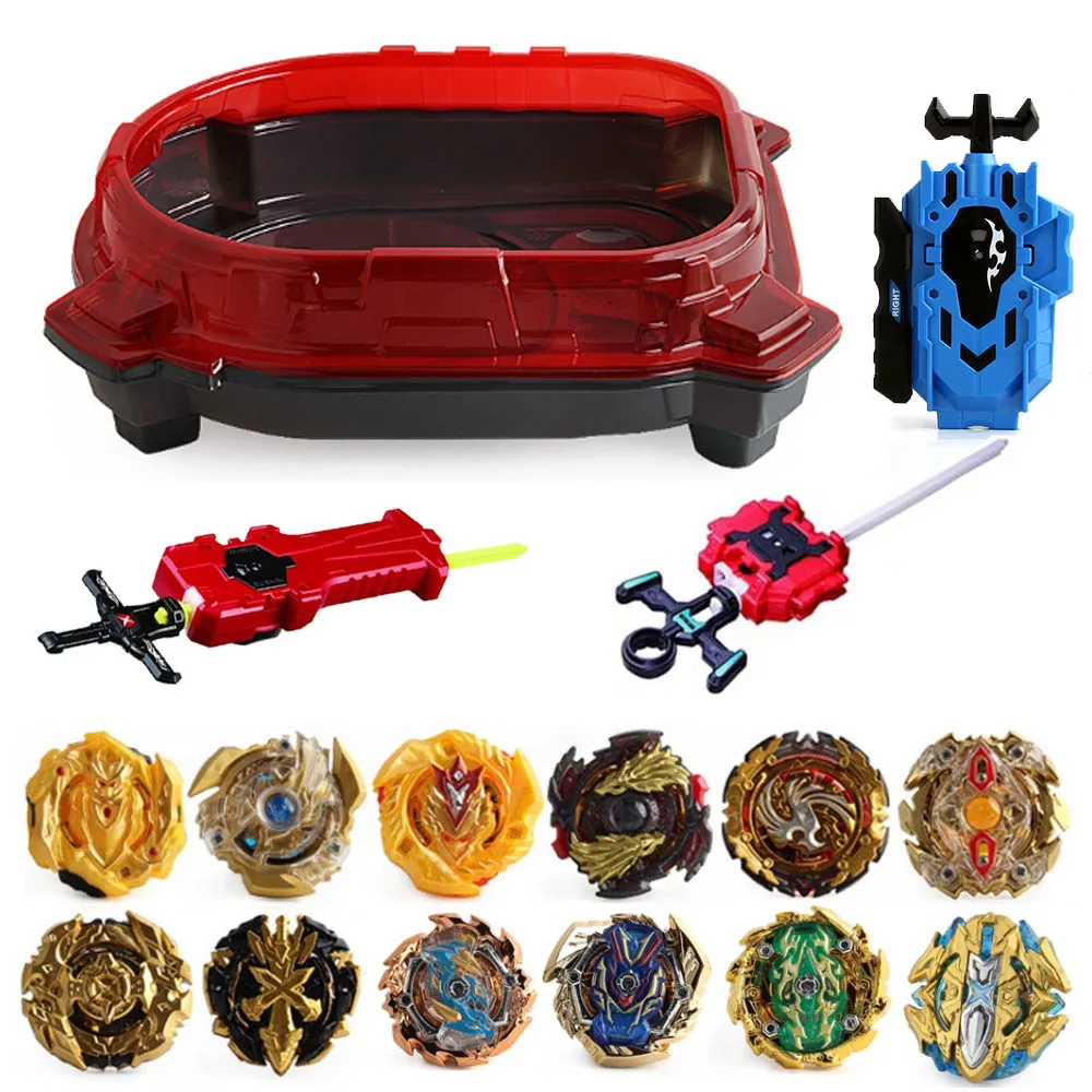 Топы Beyblade Burst GT bey Blade игрушка из металла Funsion Bayblade набор коробка для хранения с пусковой пластиковой коробкой игрушки для детей - Цвет: 104-ZDP 2-15PCS