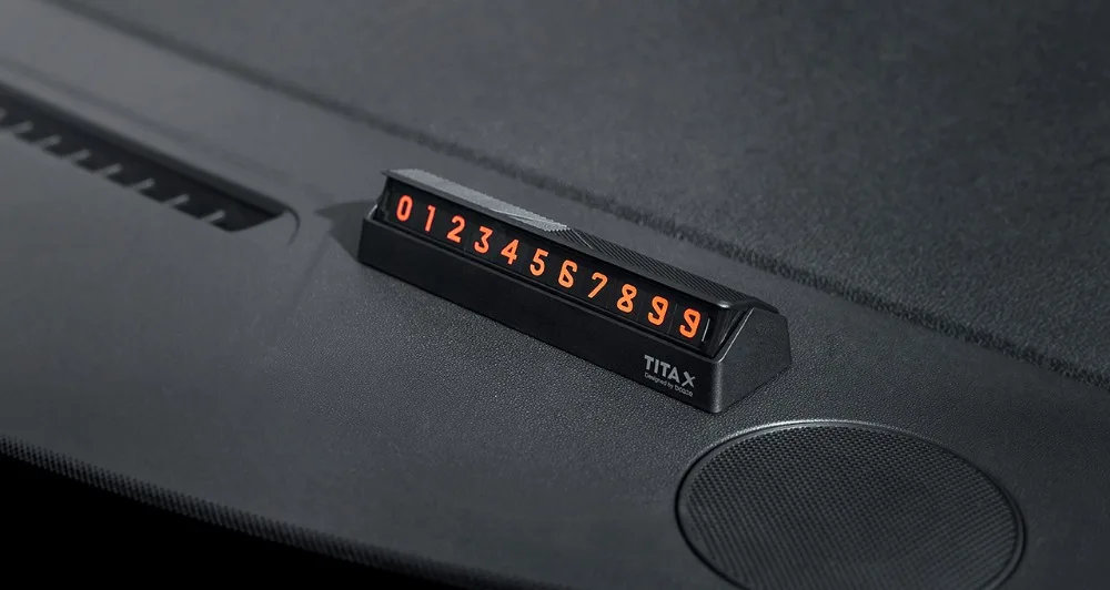 Xiaomi Mijia Тита X Флип Тип автомобиля Умеренная парковка номер телефона карты пластина временный стоп знак с флуоресцентным номером