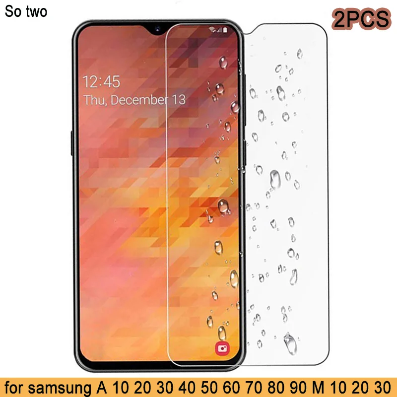 2 шт. Защитное стекло для экрана Samsung Galaxy A70 A60 A50 A40 A30 A20 A10 закаленная пленка M30 M20 M10