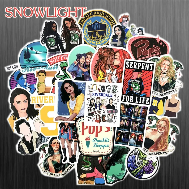 

50PCS Cartoon Riverdale Sticker Graffiti Travel Funny For Laptop Skateboard Luggage Car Luggage Waterproof DIY Toy Sticker