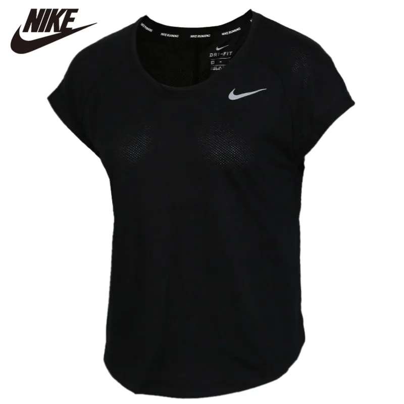 W-AJ6485-010 Оригинальная продукция Nike Спортивная футболка черные рубашки с коротким рукавом Новое поступление - Цвет: W-AJ6485-010