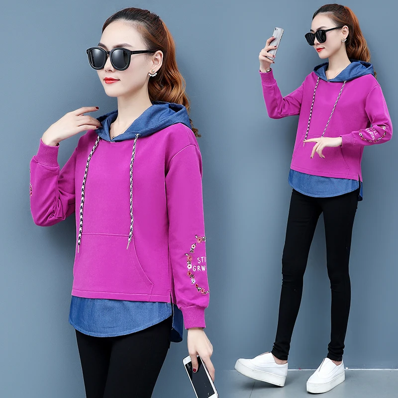 

2019 Spring And Autumn Fleece New Two Pcs Clothing Set Women Jacket Pants Leisure Outfit Casual Hoodies Trousers Long Sleeve