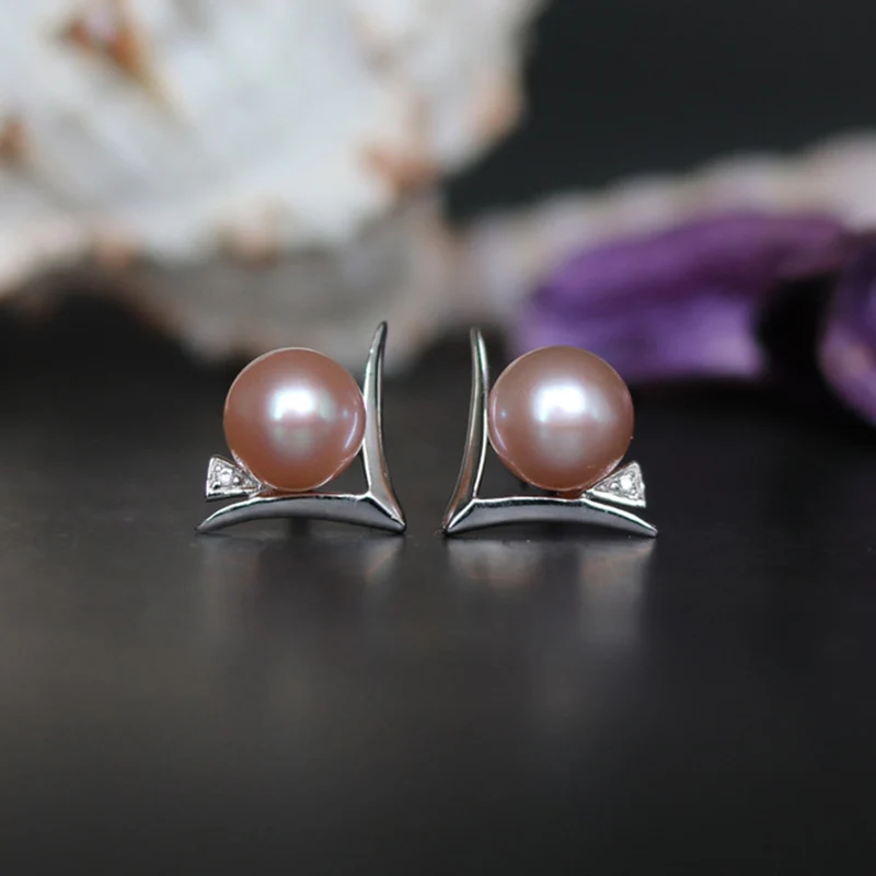 925 sterling silver pearl stud earring (19)