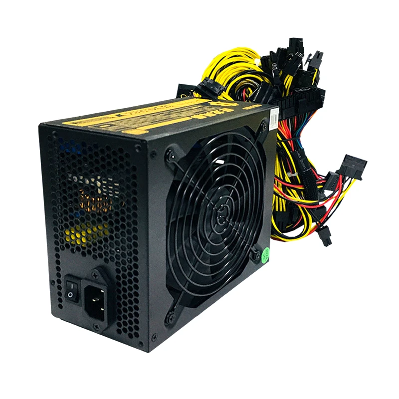 ПК добычи Рог Питание 1800W компьютерный блок питания ATX PSU ETH Шахтер источника для