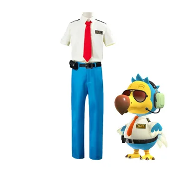 

Animal Cosplay Crossing Orville/Wilbur Cosplay Costume Adult Dodo Airlines Pilot Uniform Outfit Halloween Carnival Costumes