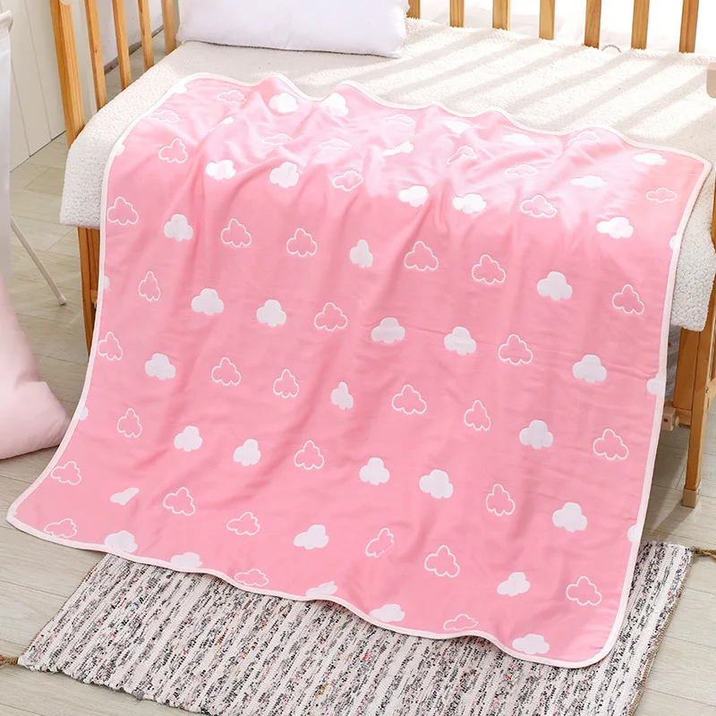 Детское одеяло BabyBaby, мягкое, розовое, для новорожденных, для ванной, Акула, муслин, Хлопковое одеяло, животные, пеленки, наборы, одеяла, одеяло