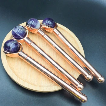 

Amethyst Face Massage Roller Durable Face Beauty Roller Practical Rolling Massager Exquisite Face Massaging Tool Healthy Care