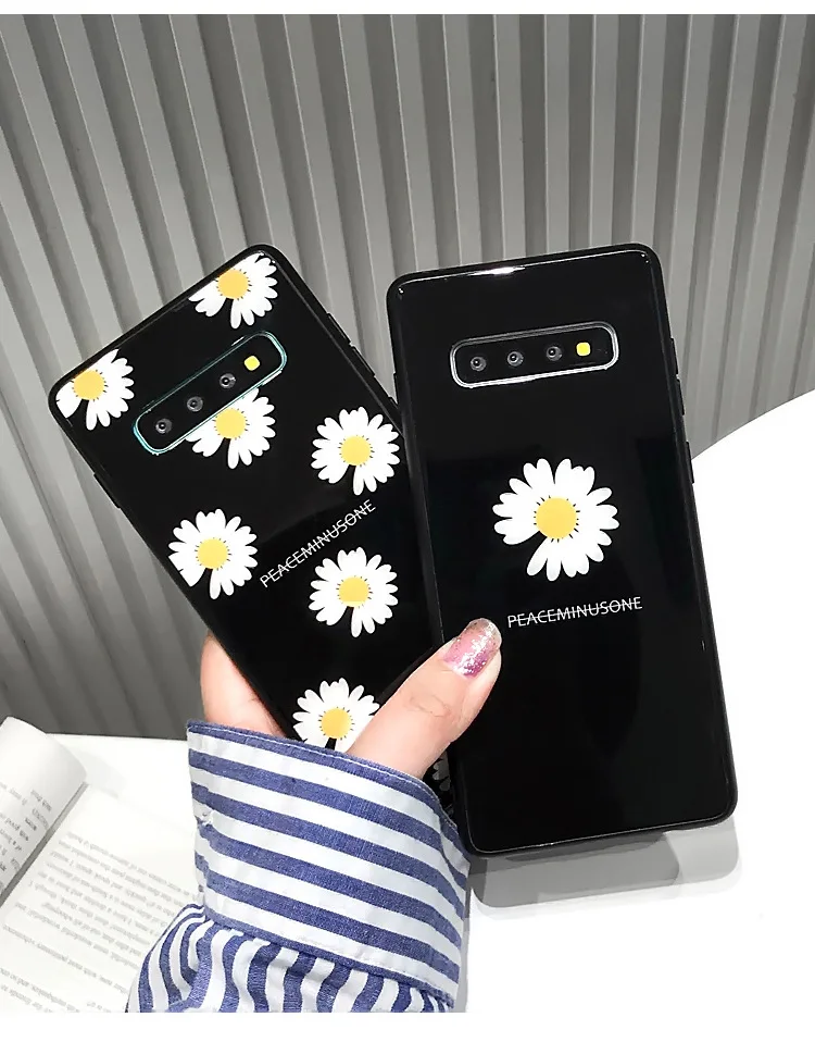 Белая Маргаритка Жесткий Чехол для iPhone X XS MAX XR 8 8 Plus i7 i7 Plus 6 6S 6S Plus Ins модный защитный чехол для iPhone X S Max