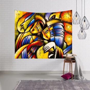 

Digital printing tapestry / wall blanket / beach towel graffiti series wall tapestry macrame wall hangingArt Home