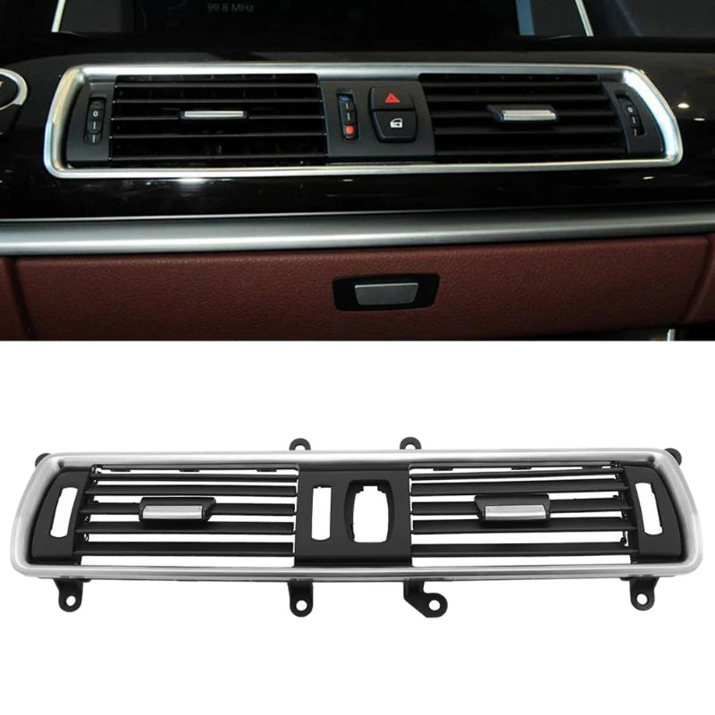 

Car Front Center Console Air Conditioning Vents Air Outlet Dash Panel Grille Cover for BMW 5 Series GT F07