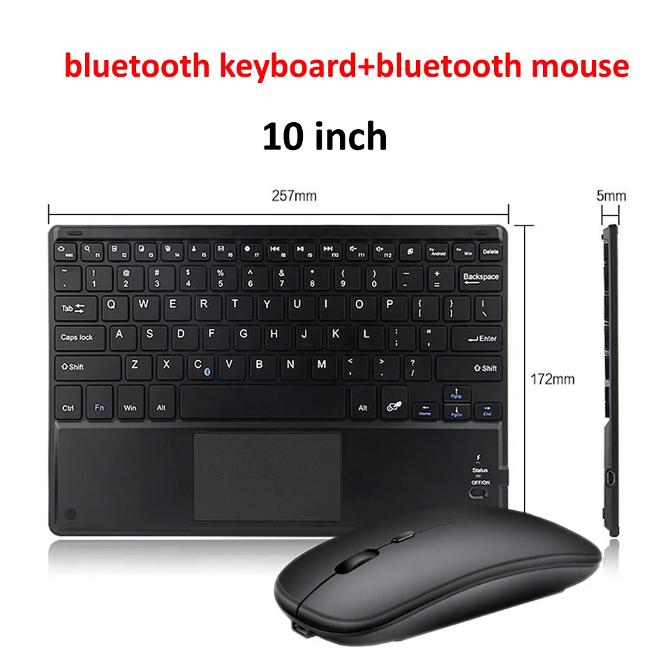 HKXA Touch Wireless Keyboard Bluetooth Keyboard and Mouse Keycaps Bluetooth Keyboard with Touchpad for ipad Phones Tablet Laptop wireless keyboard for pc Keyboards