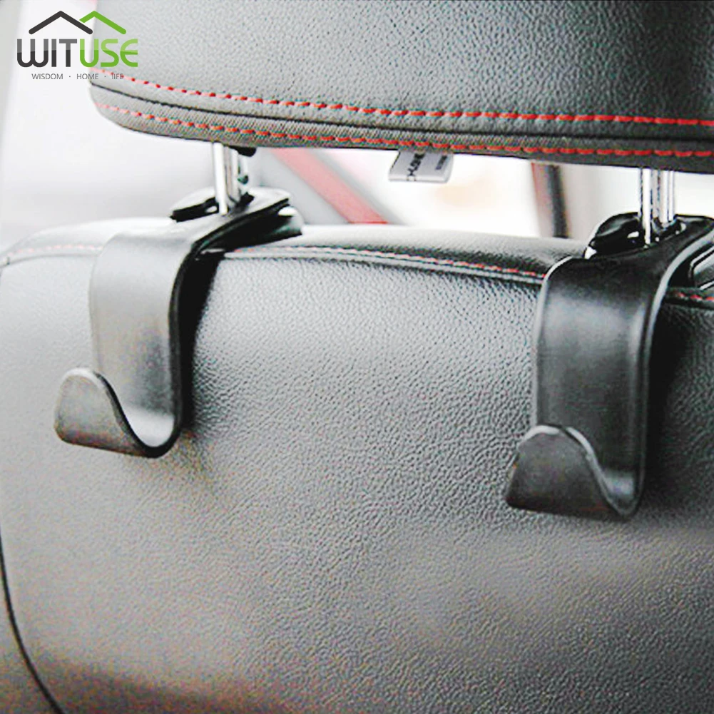 

1/4pcs Car Rear Seat Hook Interior Auto Products Bearable 20kg for Hanging car clothes Bag Organizer Hook Seat Headrest Holder