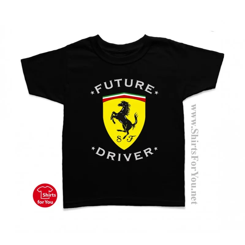 Ferrari Future Driver детская футболка Классический стиль футболка winner Мужская брендовая одежда
